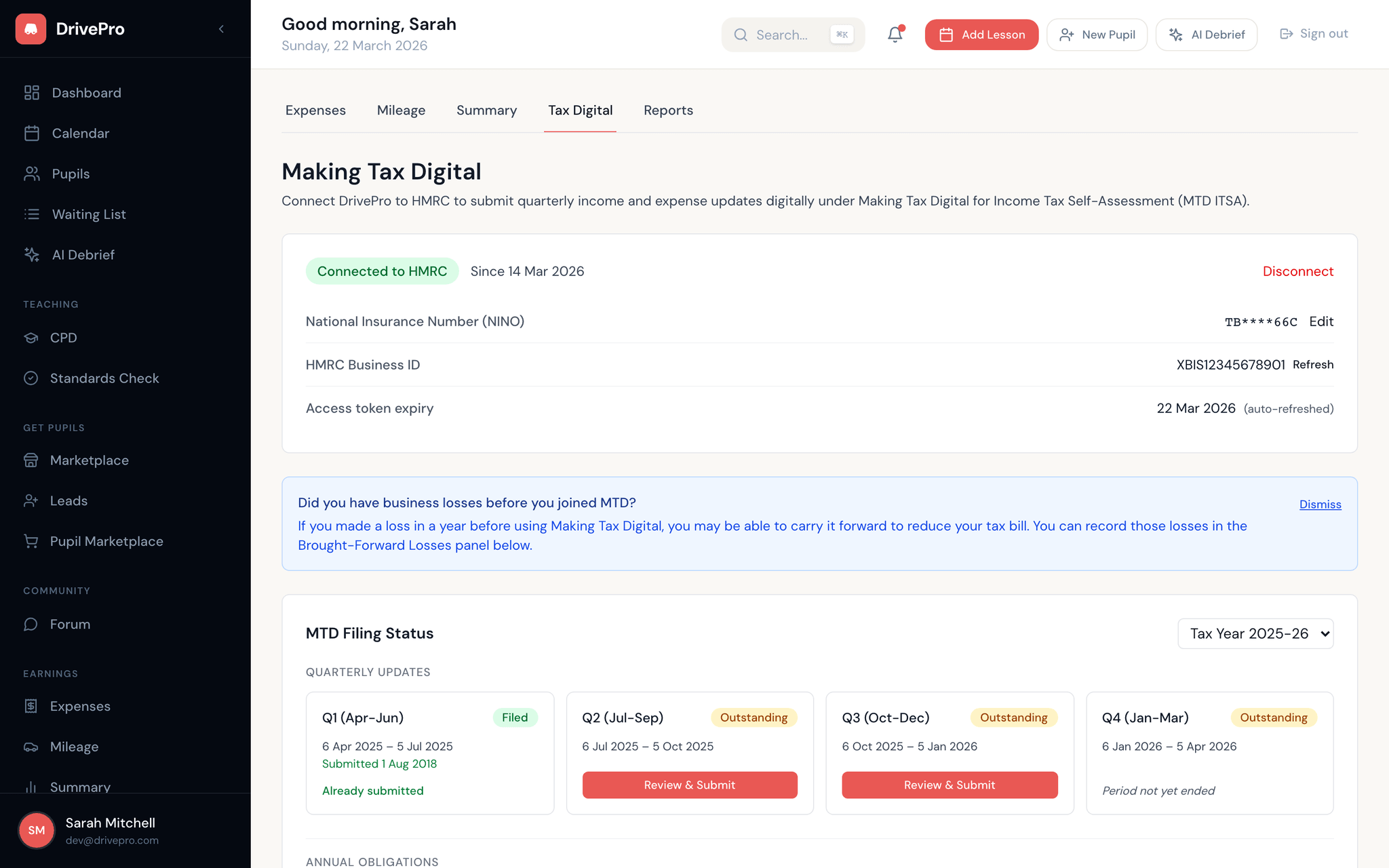 Making Tax Digital screenshot