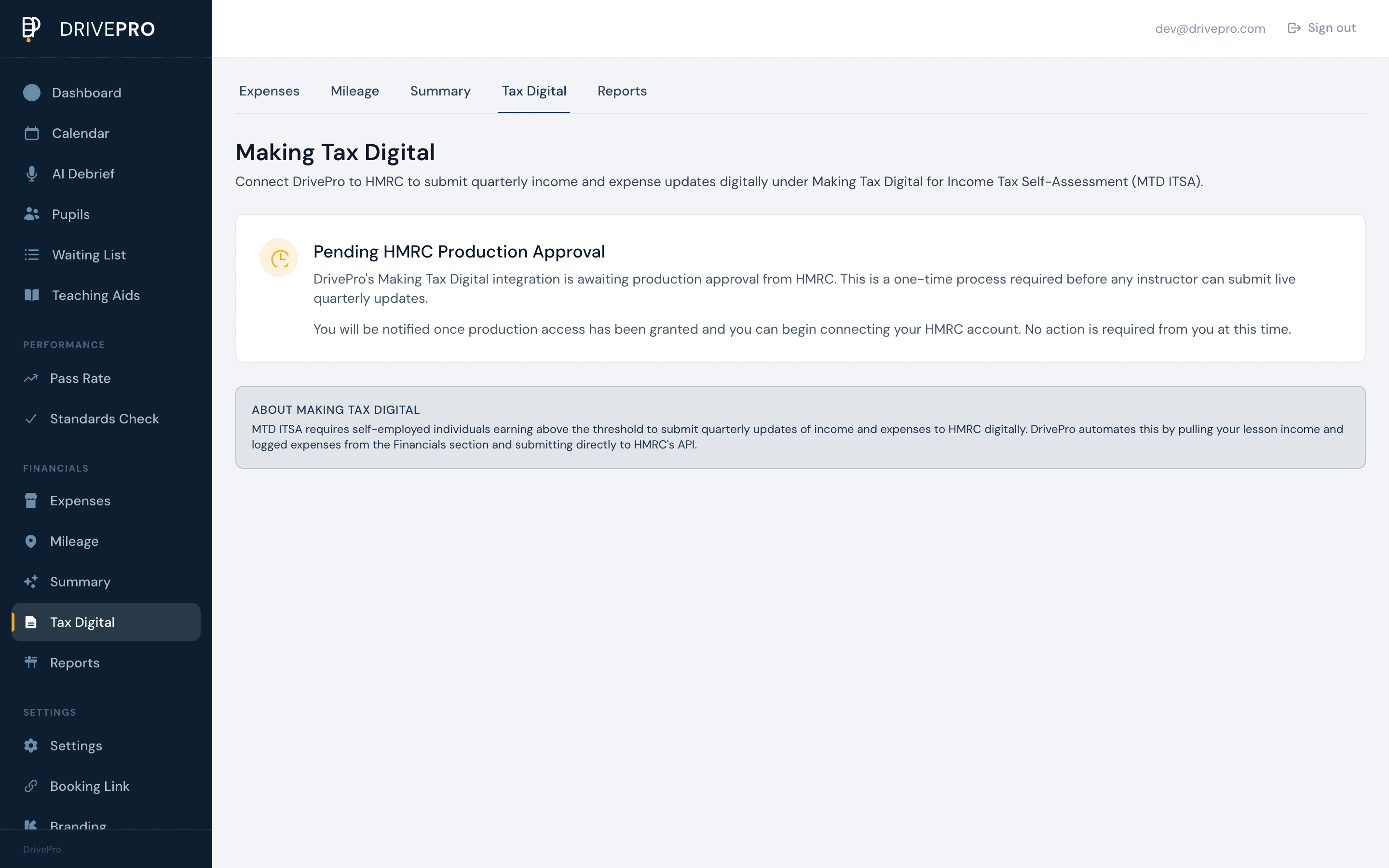 Making Tax Digital screenshot